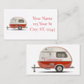 レトロクラシックティアドロップキャンパーサンダー_コーブ 名刺 (正面/裏面)