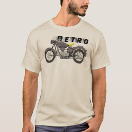 レトロクラシックバイク ヴィンテージライダー Tシャツ