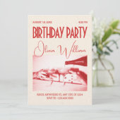 レトロクラシックバースデーパーティー 招待状 (スタンド正面)