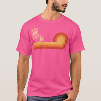 レトロクラシックピンボールシャツ男性へヴィンテージアーケード Tシャツ