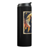 レトロクラシックブラックキャットハロウィーンTシャツクラシック タンブラー (回転左)