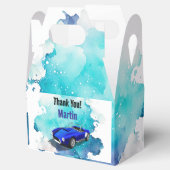 レトロクラシックブルースポーツカー誕生日冒険 フェイバーボックス (オープン)