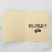 レトロクラシックブームボックスロックnロール音楽ヴィンテージ カード (内部)