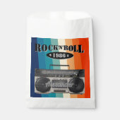 レトロクラシックブームボックスロックnロール音楽ヴィンテージ フェイバーバッグ (正面)