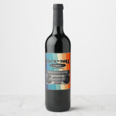 レトロクラシックブームボックスロックnロール音楽ヴィンテージ ワインラベル (正面)