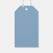 レトロクラシックベビーブルー結婚ズ包装ラベル ギフトタグ (裏面)