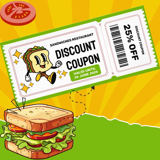 レトロクラシックマンガ予測できなーのサンドイッチキャラクター ラックカード