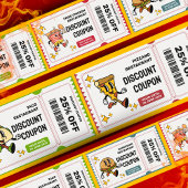 レトロクラシックマンガ予測できなーピザキャラクター 割引カード