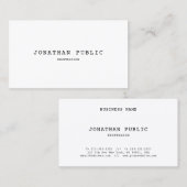 レトロクラシックルックシックシンプルヴィンテージ 名刺 (正面/裏面)