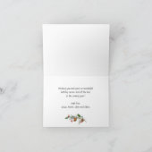 レトロクラシックレッド素朴トラッククリスマスグリーティング シーズンカード (内部)