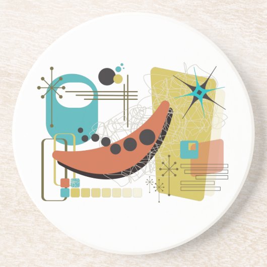 レトロクラシックレドゥックスサンドストーンコースター コースター (正面)