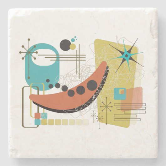 レトロクラシックレドゥックスストーンコースター ストーンコースター (正面)