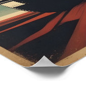 レトロクラシックヴィンテージカーのポスター ポスター (角)