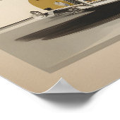 レトロクラシックヴィンテージカーのポスター ポスター (角)