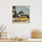 レトロクラシックヴィンテージカーのポスター ポスター (キッチン)