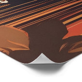 レトロクラシックヴィンテージカーのポスター ポスター (角)