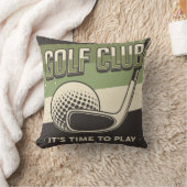 レトロクラシックヴィンテージグランジゴルフクラブ クッション (ブランケット)