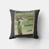 レトロクラシックヴィンテージグランジゴルフスイング クッション (裏面)