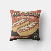 レトロクラシックヴィンテージグランジ2頭の愛犬 クッション (裏面)