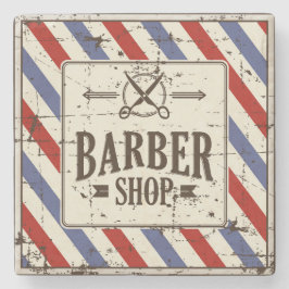 レトロクラシックヴィンテージシンプル理容師ショップ ストーンコースター