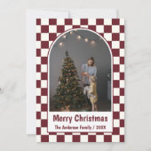 レトロクラシック家族写真クリスマスカード シーズンカード (正面)
