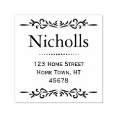 レトロクラシック差出人住所 セルフインキングスタンプ (デザイン)