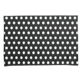 レトロクラシック水玉模様白黒 枕カバー (正面右)