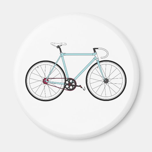 レトロクラシック自転車 マグネット (正面)