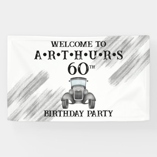 レトロクラシック車のヴィンテージ水の色ウェルカム 横断幕 (横)
