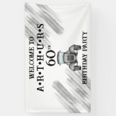 レトロクラシック車のヴィンテージ水の色ウェルカム 横断幕 (縦)