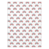 レトロクラシック車のヴィンテージ水の色パターン テーブルクロス (正面)