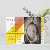 レトロクラシック車の出生告知カード (スタンド正面)