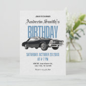 レトロクラシック車の誕生日 招待状 (スタンド正面)