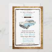 レトロクラシック退職招待状 招待状 (正面)