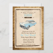 レトロクラシック退職招待状 招待状 (正面)