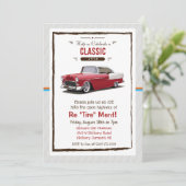 レトロクラシック退職招待状 招待状 (スタンド正面)