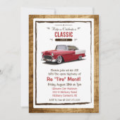 レトロクラシック退職招待状 招待状 (正面)