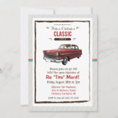 レトロクラシック退職招待状 招待状 (正面)