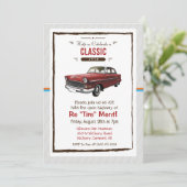 レトロクラシック退職招待状 招待状 (スタンド正面)