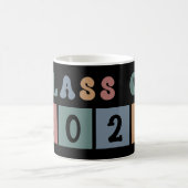 レトロクラス2023学校の大学の卒業ギフト コーヒーマグカップ (中央)