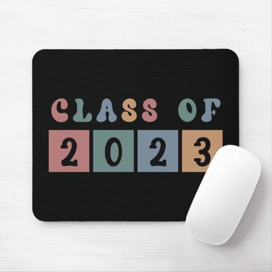 レトロクラス2023学校の大学の卒業ギフト マウスパッド (マウス)