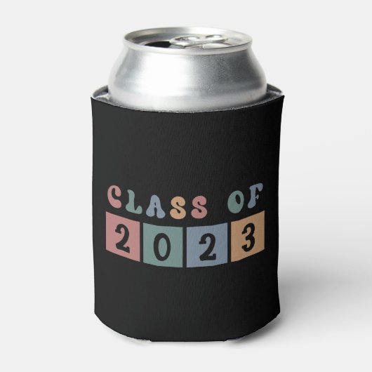 レトロクラス2023学校の大学の卒業ギフト 缶クーラー (缶正面)