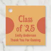 レトロクラス'25オレンジ卒業ありがとう フェイバータグ (正面)