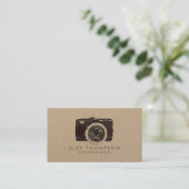 レトロクラフトヴィンテージフィルムカメラ撮影者 名刺 (スタンド正面)