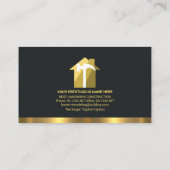 レトロクリエイティブ金ゴールドハンドイマンツールホームリモデリング 名刺 (裏面)