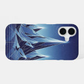 レトロクリスタルピークス iPhone 16ケース (裏面横)