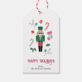 レトロクリスマスくるみ割りヴィンテージ休日 ギフトタグ