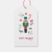 レトロクリスマスくるみ割りヴィンテージ休日 ギフトタグ (裏面)