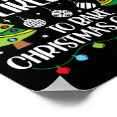 レトロクリスマスのクッキーの家族を焼く可能性が最も高い ポスター (角)