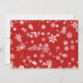 レトロクリスマスの喜びの願い赤トラック2写真 シーズンカード (裏面)